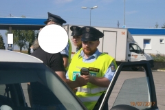 Dopravní akce v Kladně se zúčastnili také policejní nováčci (foto: PČR)