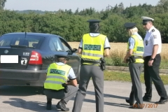 Dopravní akce v Kladně se zúčastnili také policejní nováčci (foto: PČR)