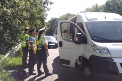 Dopravní akce v Kladně se zúčastnili také policejní nováčci (foto: PČR)