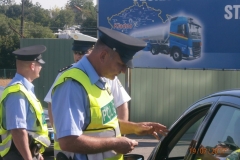 Dopravní akce v Kladně se zúčastnili také policejní nováčci (foto: PČR)