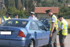 Dopravní akce v Kladně se zúčastnili také policejní nováčci (foto: PČR)